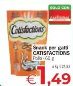 Despar Snack per gatti CATISFACTIONS offerta