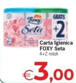 Despar Carta Igienica FOXY offerta