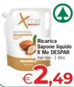 Despar Ricarica Sapone liquido X Me DESPAR offerta