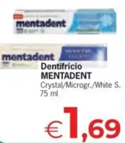 Despar Dentifricio MENTADENT offerta