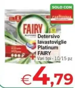 Despar Detersivo lavastoviglie Platinum FAIRY offerta
