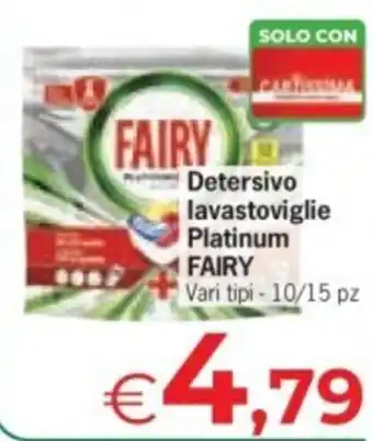 Despar Detersivo lavastoviglie Platinum FAIRY offerta