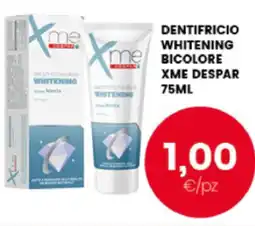 Interspar Dentifricio whitening me bicolore whitening xme DESPAR offerta