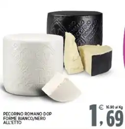 Interspar Pecorino romano dop forme bianco/nero offerta