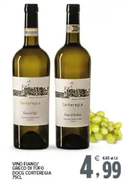 Interspar Vino fiano greco di tufo DOCG CORTEREGIA offerta
