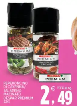 Interspar Peperoncino di cayenna/ jalapeno macinato DESPAR PREMIUM offerta