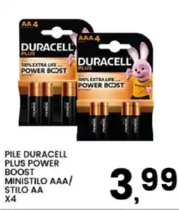 Interspar Pile duracell plus power boost ministilo AAA/ stilo AA x4 offerta