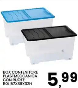 Interspar Box contenitore plastmeccanica con ruote 57x39x32h offerta
