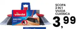 Interspar Scopa 2 in 1 vileda classica offerta