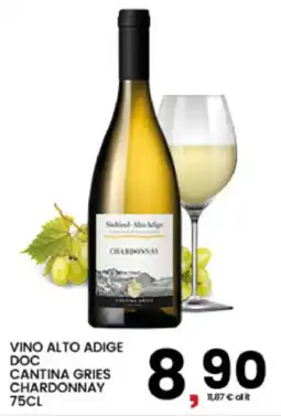 Interspar Vino alto adige doc cantina gries chardonnay offerta