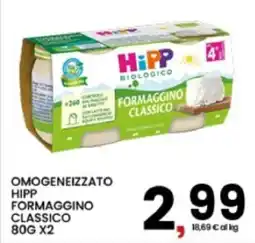 Interspar Omogeneizzato hipp formaggino classico offerta