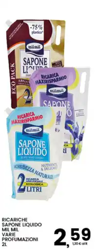 Interspar Ricariche sapone liquido MIL MIL offerta
