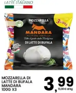 Interspar Mozzarella di latte di bufala MANDARA offerta