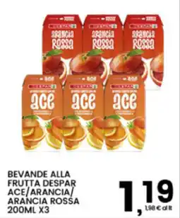 Interspar Bevande alla frutta despar ace/arancia/ arancia rossa offerta