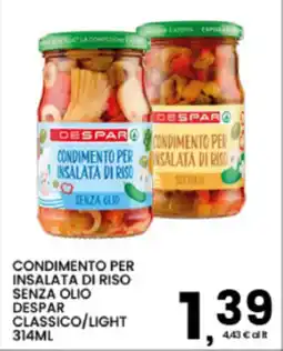 Interspar Condimento per insalata di riso senza olio despar classico/light offerta
