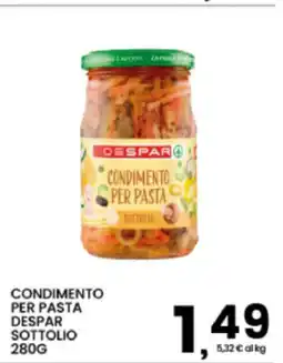 Interspar Condimento per pasta despar sottolio offerta