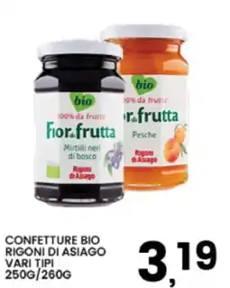 Interspar Confetture bio RIGONI DI ASIAGO offerta