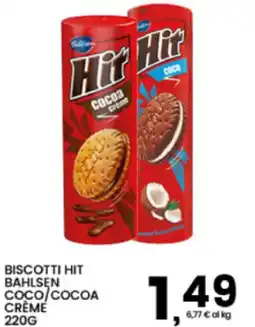 Interspar Biscotti hit bahlsen coco/cocoa crème offerta