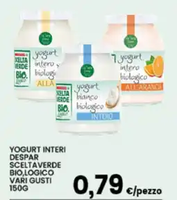 Interspar Yogurt interi despar sceltaverde bio,logico offerta