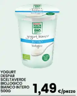 Interspar Yogurt despar sceltaverde bio,logico bianco intero offerta