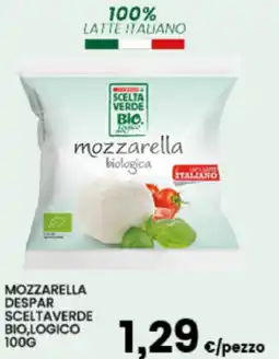 Interspar Mozzarella despar sceltaverde biologico offerta