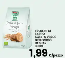 Interspar Frollini di farro scelta verde biologico DESPAR offerta
