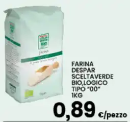 Interspar Farina despar sceltaverde bio,logico tipo "00" offerta