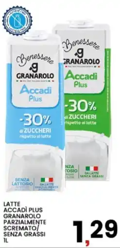 Interspar Latte accadi plus granarolo parzialmente scremato senza grassi offerta
