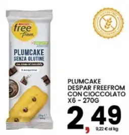 Interspar Plumcake senza glutine despar freefrom con cioccolato x6 offerta