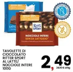 Interspar Tavolette di cioccolato ritter sport al latte/ nocciole intere offerta