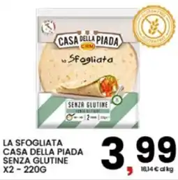 Interspar La sfogliata casa della piada senza glutine x2 offerta