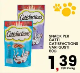 Interspar Snack per gatti CATISFACTIONS offerta