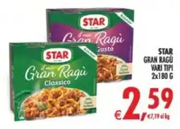 Deco Supermercati Star gran ragu offerta