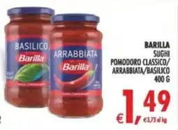 Deco Supermercati Barilla sughi pomodoro classico/ arrabbiata/basilico offerta