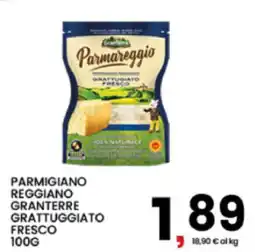 Interspar Parmigiano reggiano granterre grattuggiato fresco offerta