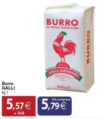Docks Cash&Carry Burro GALLI offerta