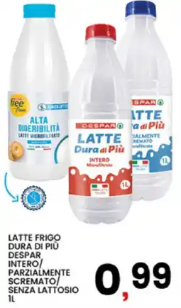 Interspar Latte frigo dura di più despar intero/ parzialmente scremato senza lattosio offerta