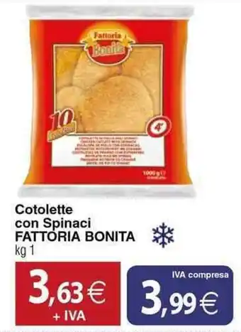 Docks Cash&Carry Cotolette con Spinaci FATTORIA BONITA offerta