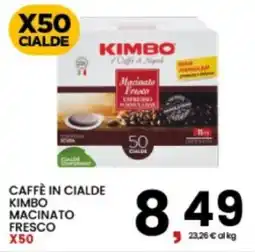 Interspar Caffè in cialde kimbo macinato fresco x50 offerta