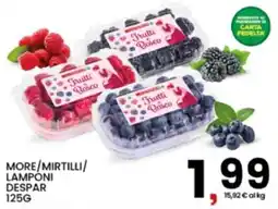 Interspar More/mirtilli/ lamponi DESPAR offerta