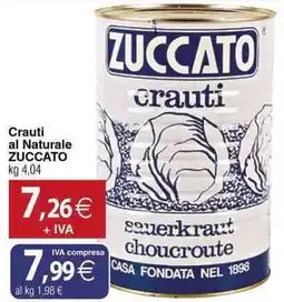 Docks Cash&Carry Crauti al Naturale ZUCCATO offerta