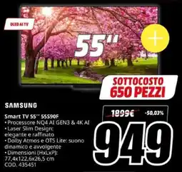 MediaWorld SAMSUNG Smart TV 55" 55S90F offerta