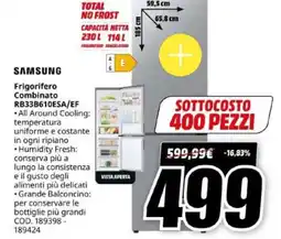 MediaWorld SAMSUNG Frigorifero Combinato RB33B610ESA/EF offerta