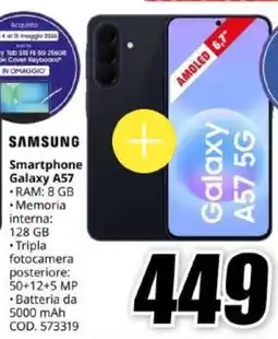 MediaWorld SAMSUNG Smartphone Galaxy A57 offerta