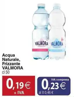 Docks Cash&Carry Acqua Naturale, Frizzante VALMORA offerta