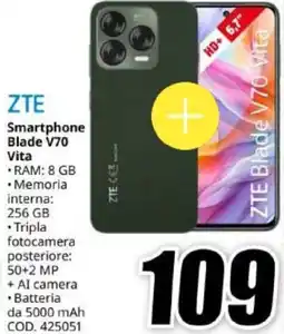 MediaWorld ZTE Smartphone Blade V70 Vita offerta