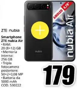 MediaWorld ZTE Smartphone ZTE nubia Air offerta