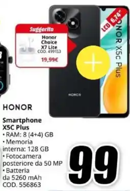 MediaWorld HONOR Smartphone X5C Plus offerta