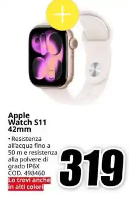 MediaWorld Apple Watch S11 42mm offerta