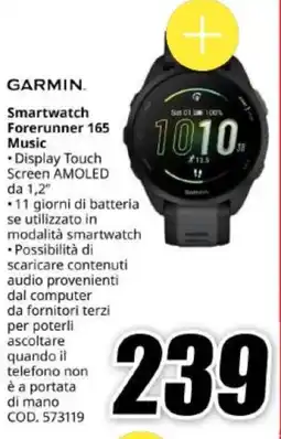 MediaWorld GARMIN. Smartwatch Forerunner 165 Music offerta
